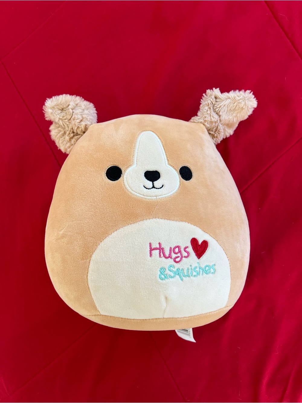 Squishmallows Stevon the Dog 8-inch Hugs and Squishes Valentines Plush